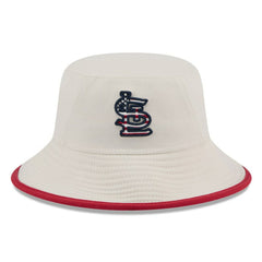 St. Louis Cardinals New Era 2024 Fourth of July Bucket Hat - Khaki Hats