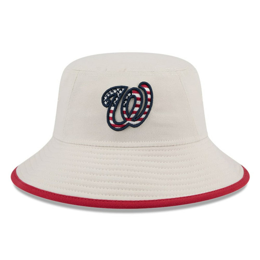Washington Nationals New Era 2024 Fourth of July Bucket Hat - Khaki Hats