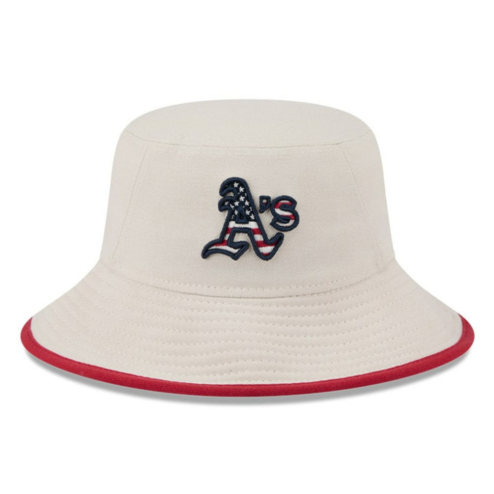 Athletics New Era 2024 Fourth of July Bucket Hat - Khaki Hats