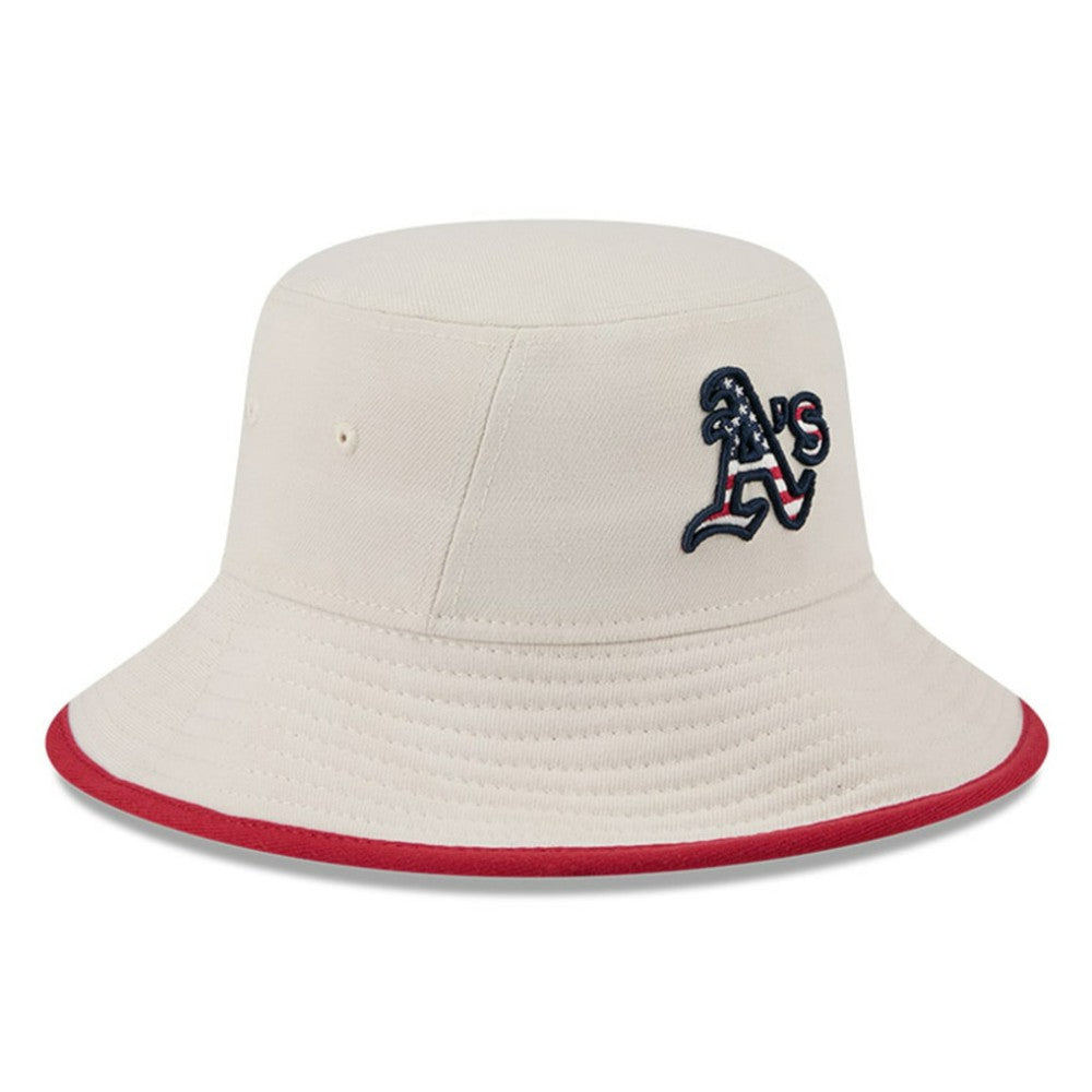 Athletics New Era 2024 Fourth of July Bucket Hat - Khaki Hats