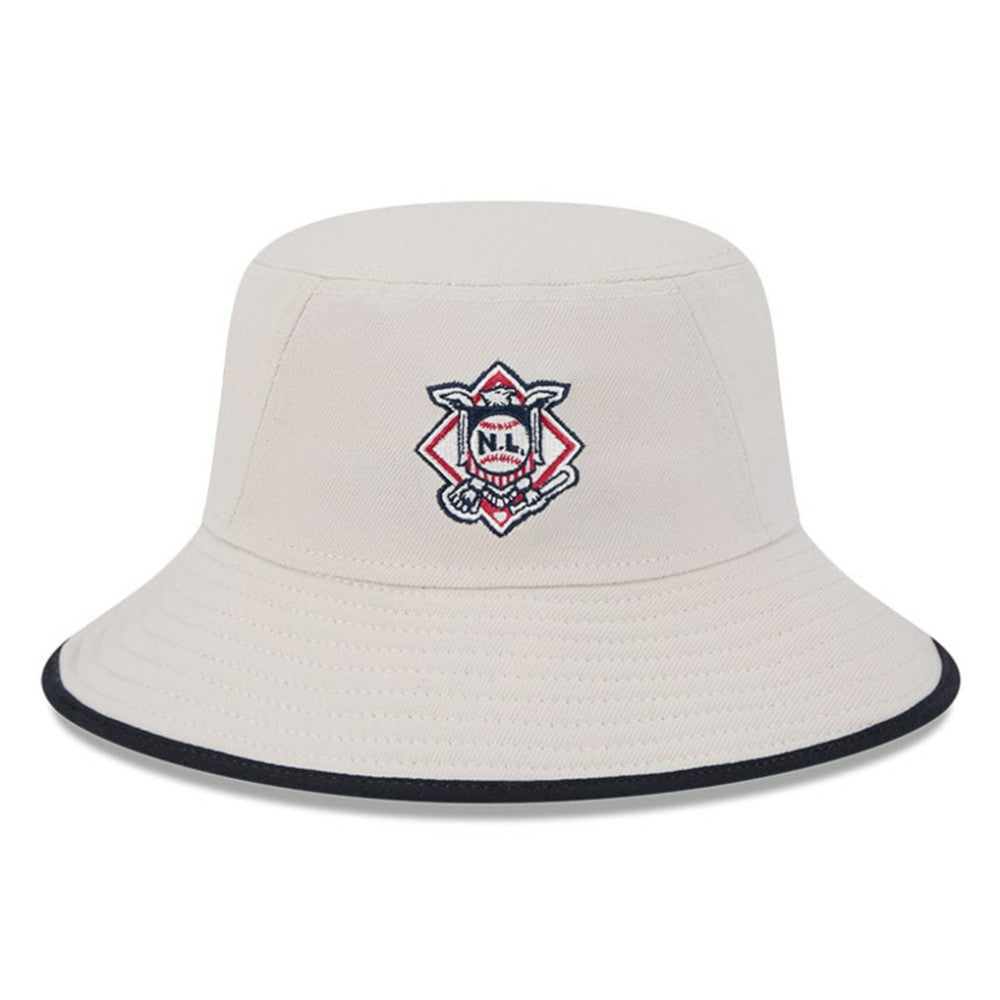 Chicago Cubs New Era 2024 Fourth of July Bucket Hat - Khaki Hats