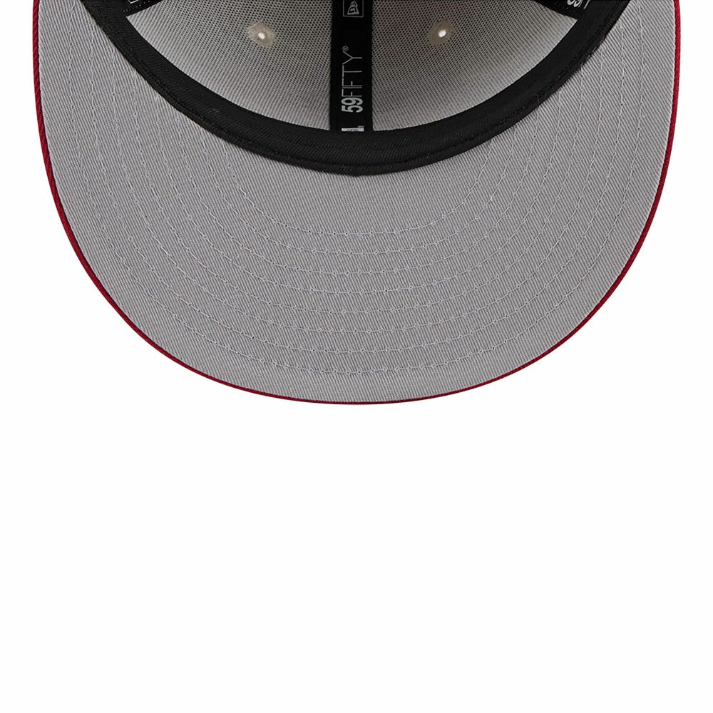 Los Angeles Angels New Era 2024 Fourth of July Low Profile 59FIFTY Fitted Hat - Khaki/Red Hats