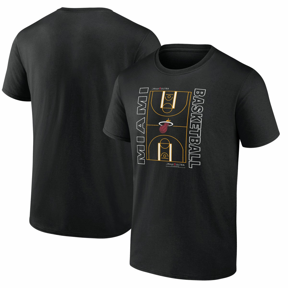 Miami Heat Michelob Ultra Full Court T-Shirt - Black