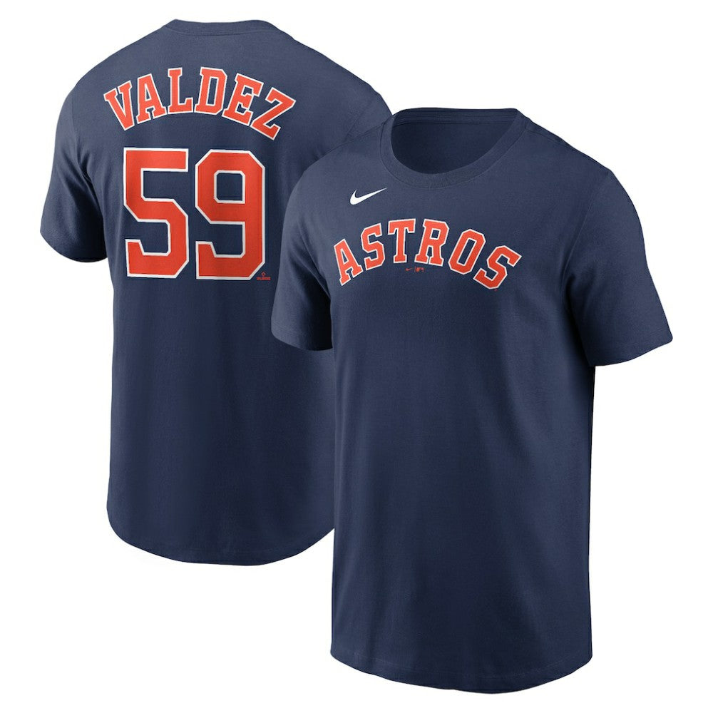 Framber Valdez Houston Astros Nike Fuse Name & Number T-Shirt - Navy T-shirts