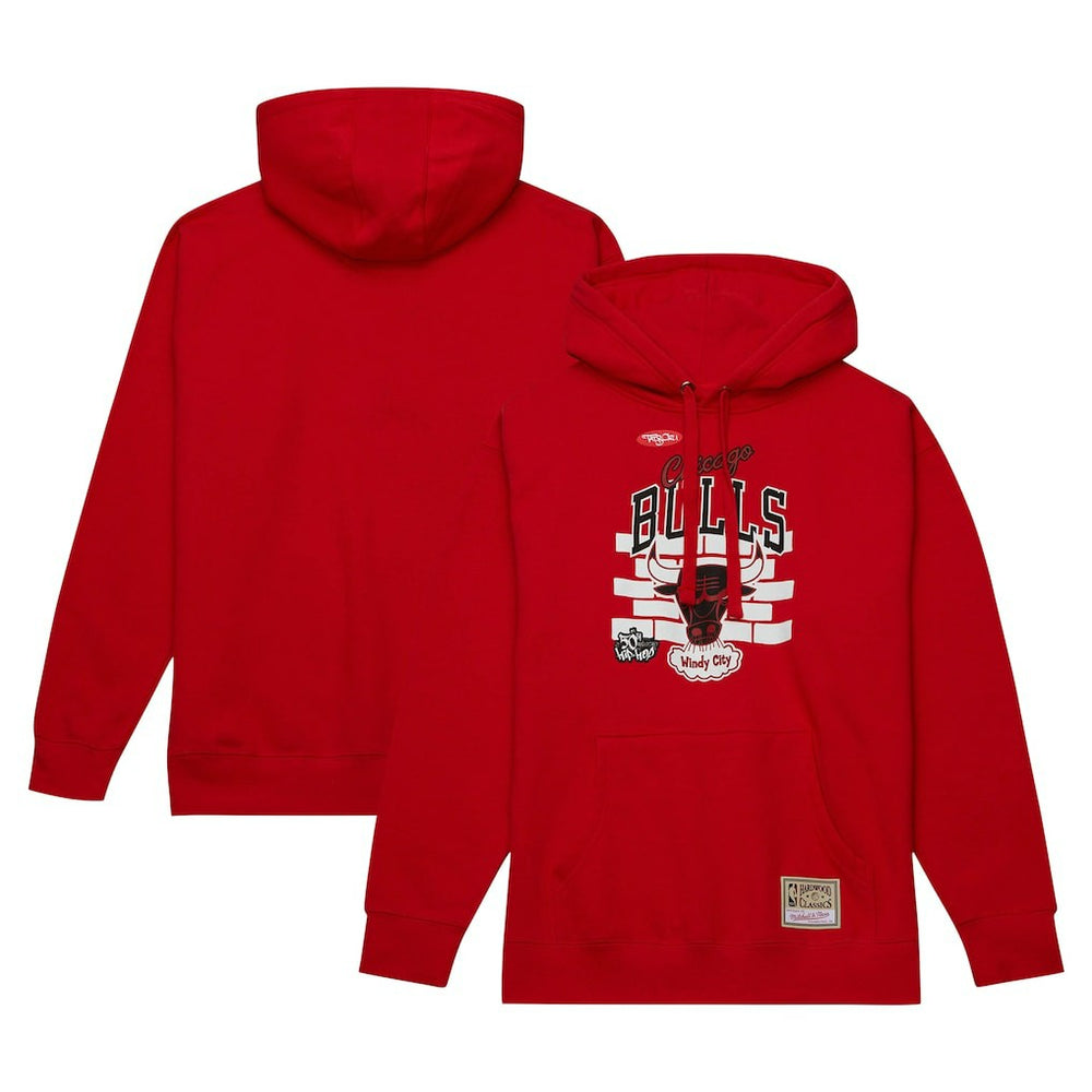 Chicago Bulls x Tats Cru Hardwood Classics Brick Pullover Hoodie Red