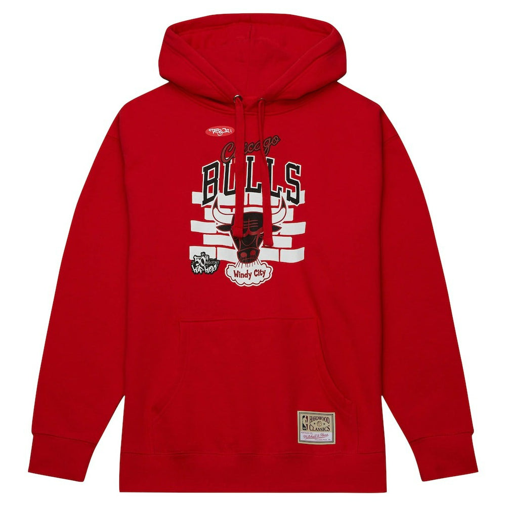 Chicago Bulls x Tats Cru Hardwood Classics Brick Pullover Hoodie Red