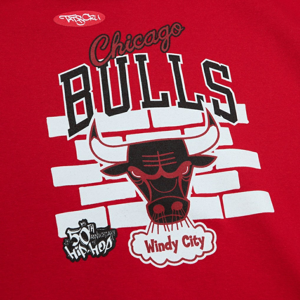 Chicago Bulls x Tats Cru Hardwood Classics Brick Pullover Hoodie Red