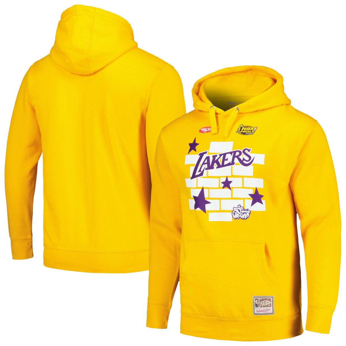 Los Angeles Lakers x Tats Cru Hardwood Classics Brick Pullover Hoodie Gold
