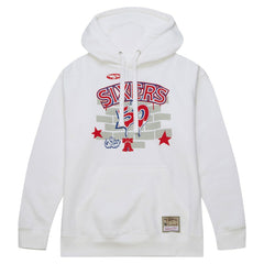 Philadelphia 76ers x Tats Cru Hardwood Classics Brick Pullover Hoodie White