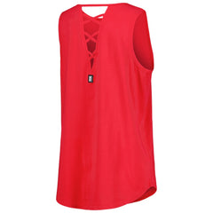 Los Angeles Angels DKNY Sport Women's Claire Fashion Tri-Blend Tank Top - Red Tanks