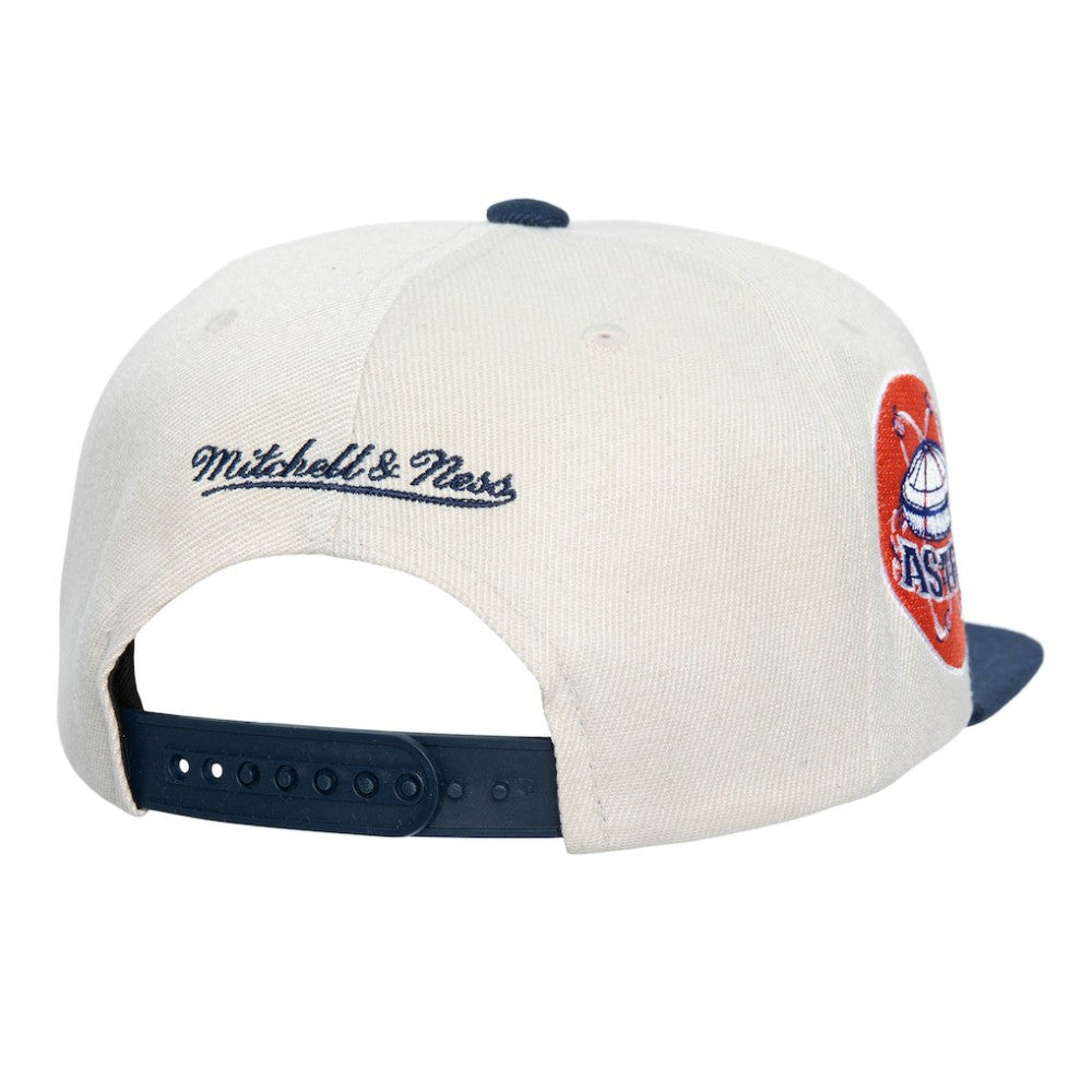 Houston Astros Mitchell & Ness Cooperstown Collection Speed Zone Snapback Hat - Cream Hats