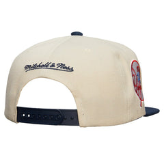 New York Yankees Mitchell & Ness Cooperstown Collection Speed Zone Snapback Hat - Cream Hats