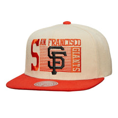 San Francisco Giants Mitchell & Ness Cooperstown Collection Speed Zone Snapback Hat - Cream Hats