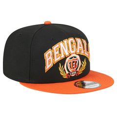Cincinnati Bengals New Era Team Establish 9FIFTY Snapback Hat Black/Orange