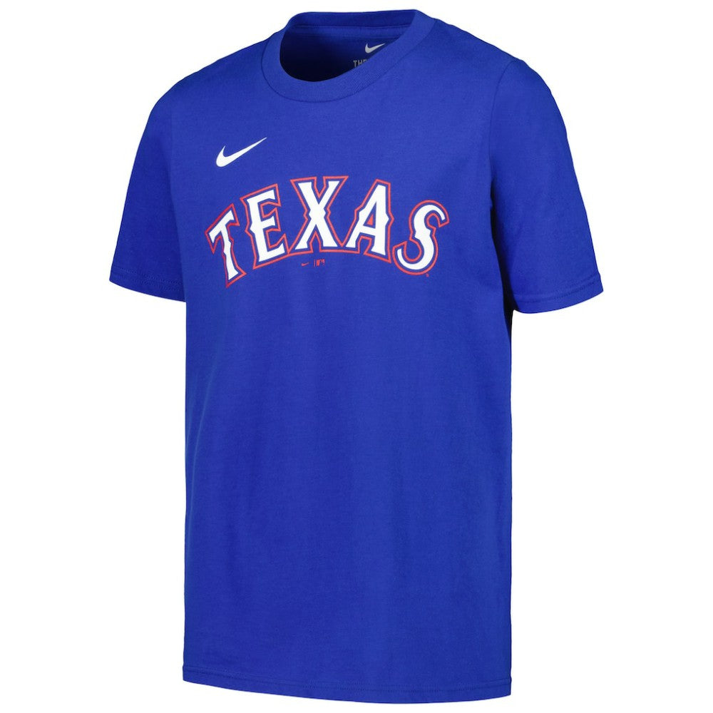 Leody Taveras Texas Rangers Nike Youth Name & Number T-Shirt - Royal T-shirts