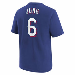 Josh Jung Texas Rangers Nike Youth Name & Number T-Shirt - Royal T-shirts
