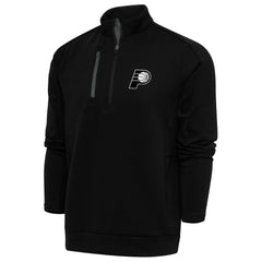 Indiana Pacers Antigua Metallic Logo Generation Quarter-Zip Top Black
