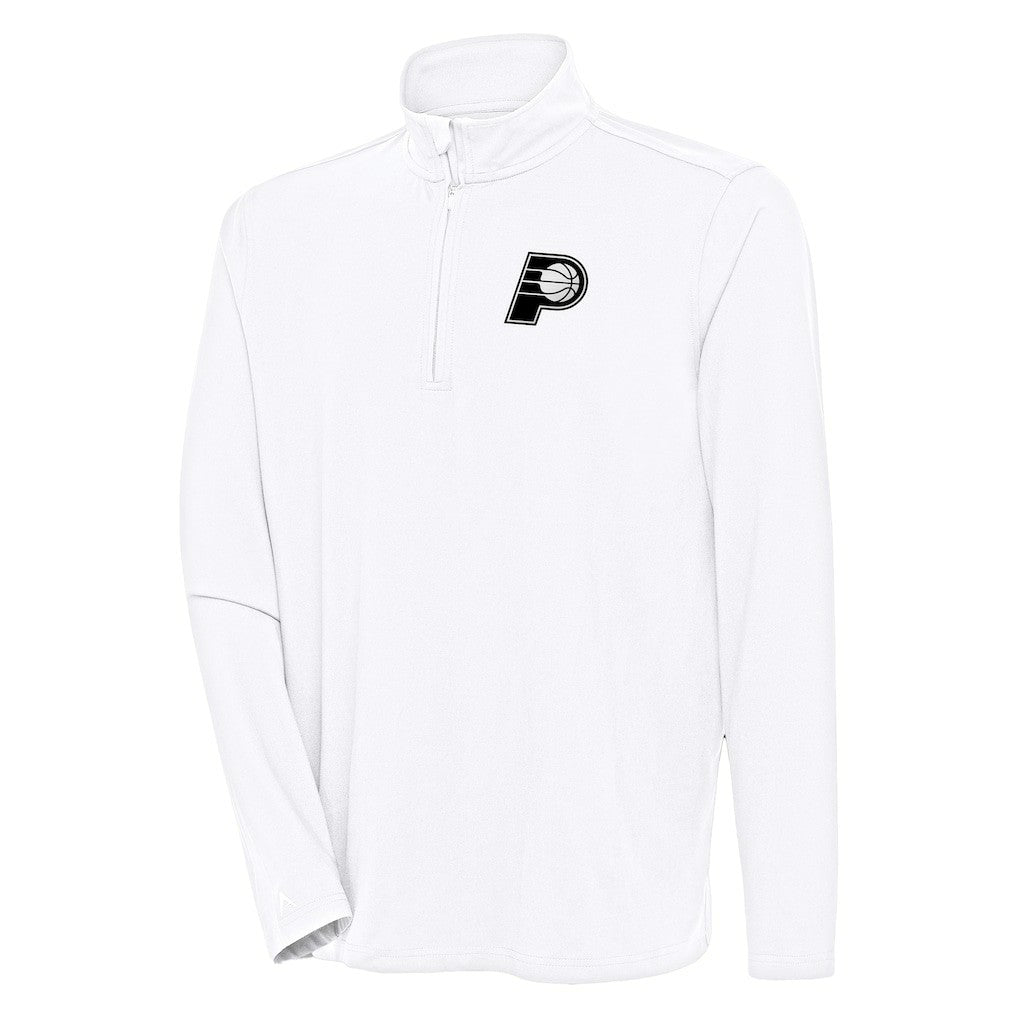 Indiana Pacers Antigua Hunk Quarter-Zip Top White