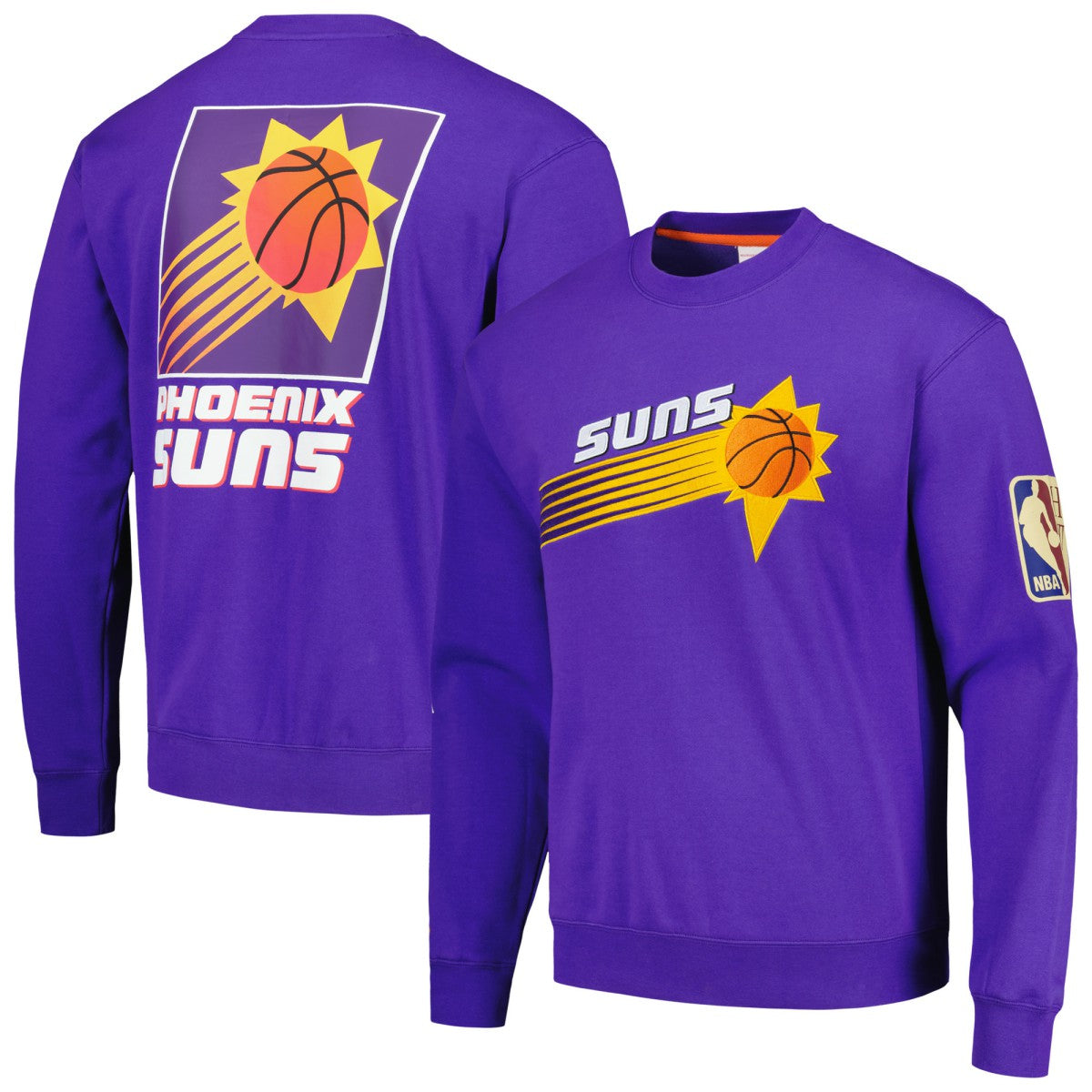 Phoenix Suns Hardwood Classics There and Back Pullover Sweatshirt Purple