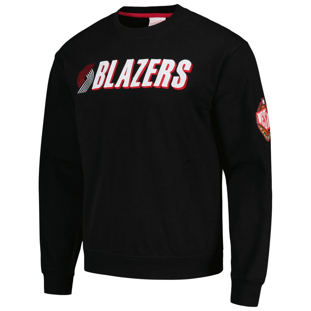 Portland Trail Blazers Hardwood Classics There and Back Pullover Sweatshirt Black