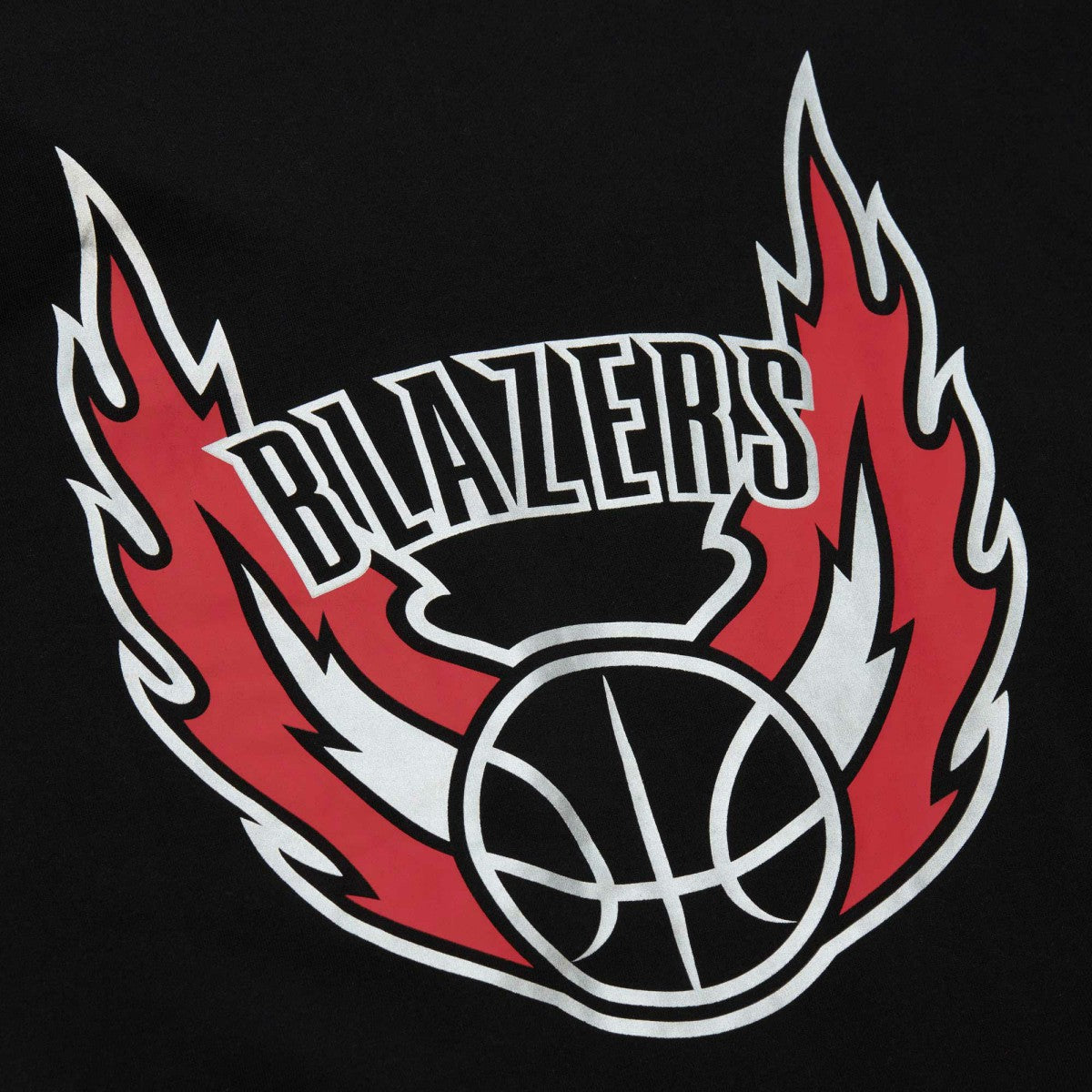 Portland Trail Blazers Hardwood Classics There and Back Pullover Sweatshirt Black