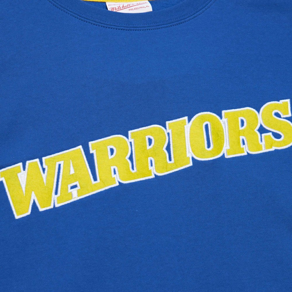 Golden State Warriors Hardwood Classics There and Back Pullover Sweatshirt Royal