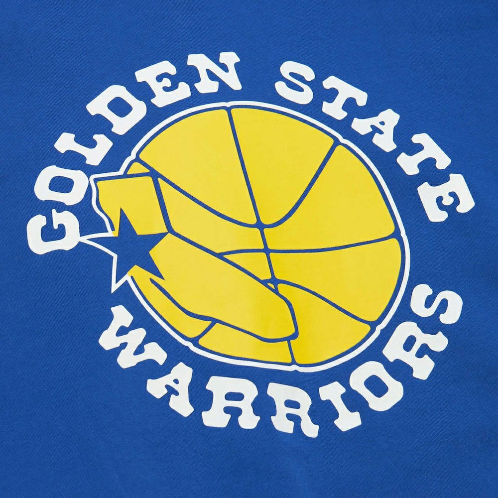 Golden State Warriors Hardwood Classics There and Back Pullover Sweatshirt Royal