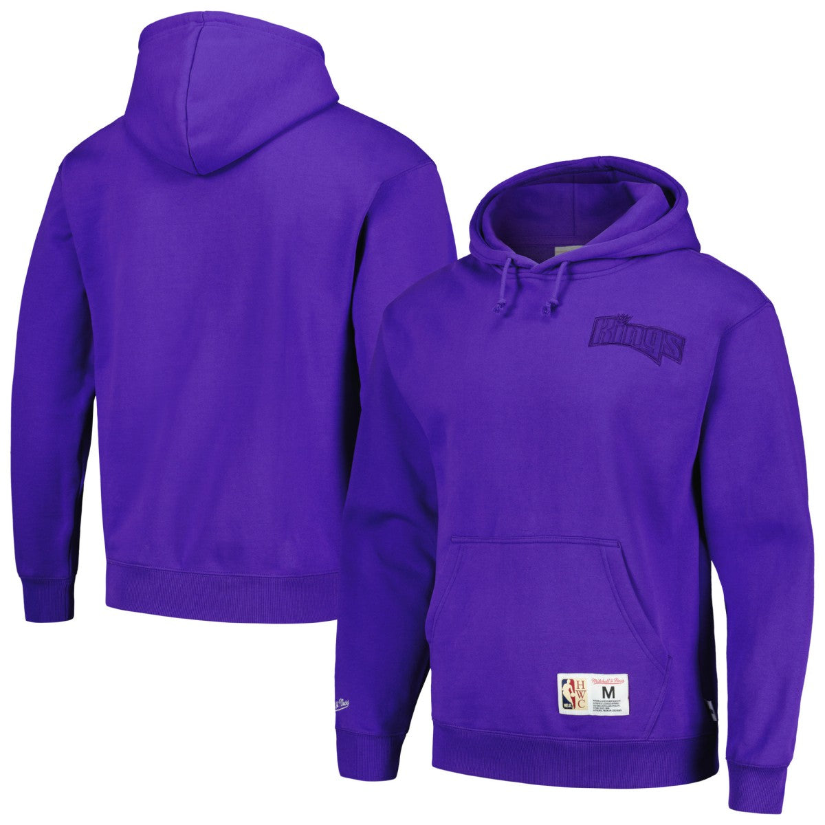 Sacramento Kings Hardwood Classics Tonal Pullover Hoodie Purple