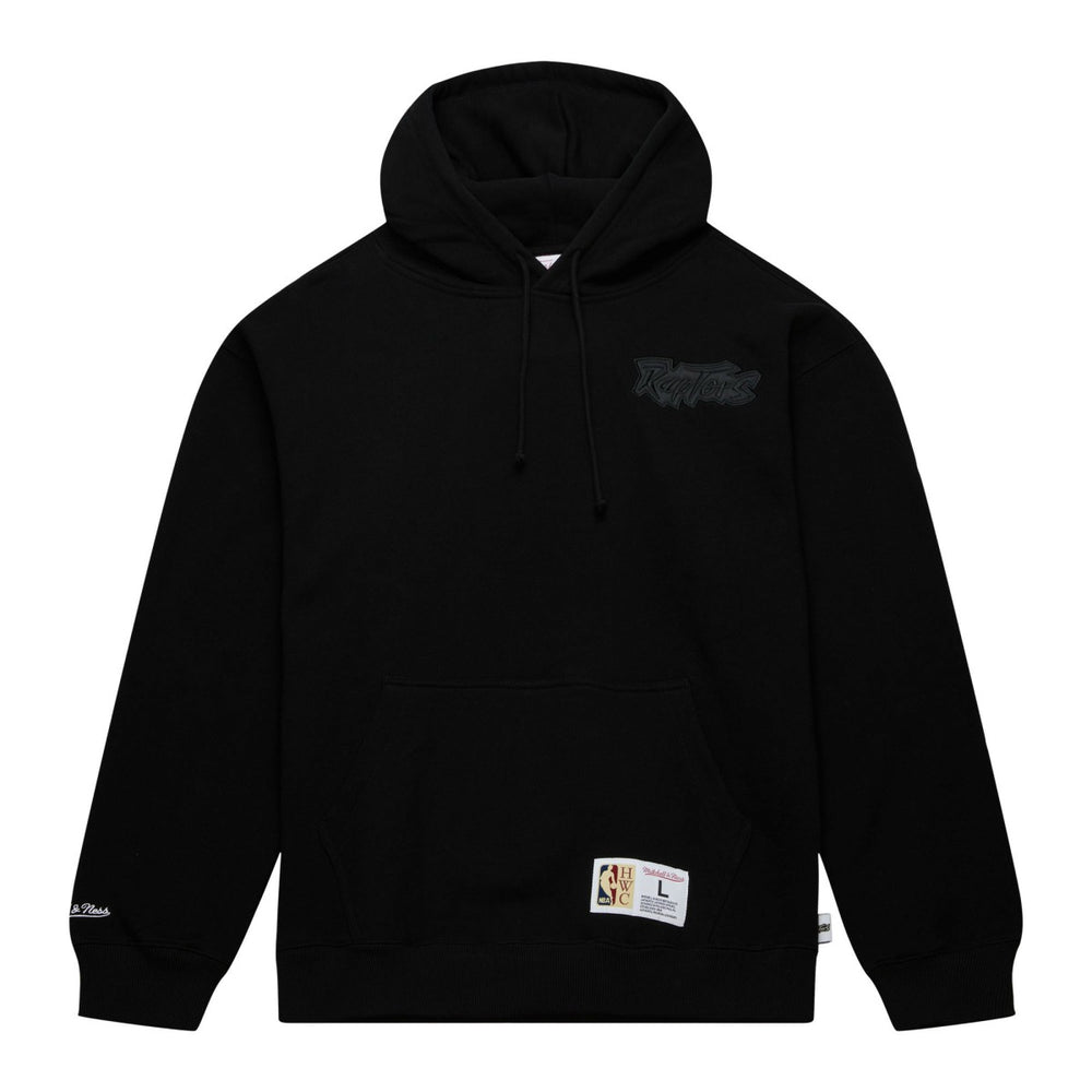 Toronto Raptors Hardwood Classics Tonal Pullover Hoodie Black