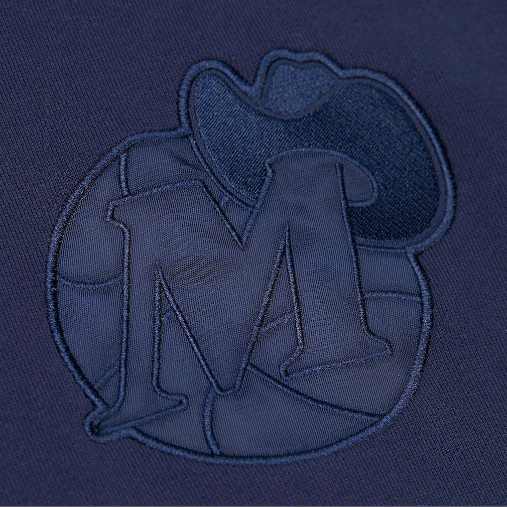 Dallas Mavericks Hardwood Classics Tonal Pullover Hoodie Navy