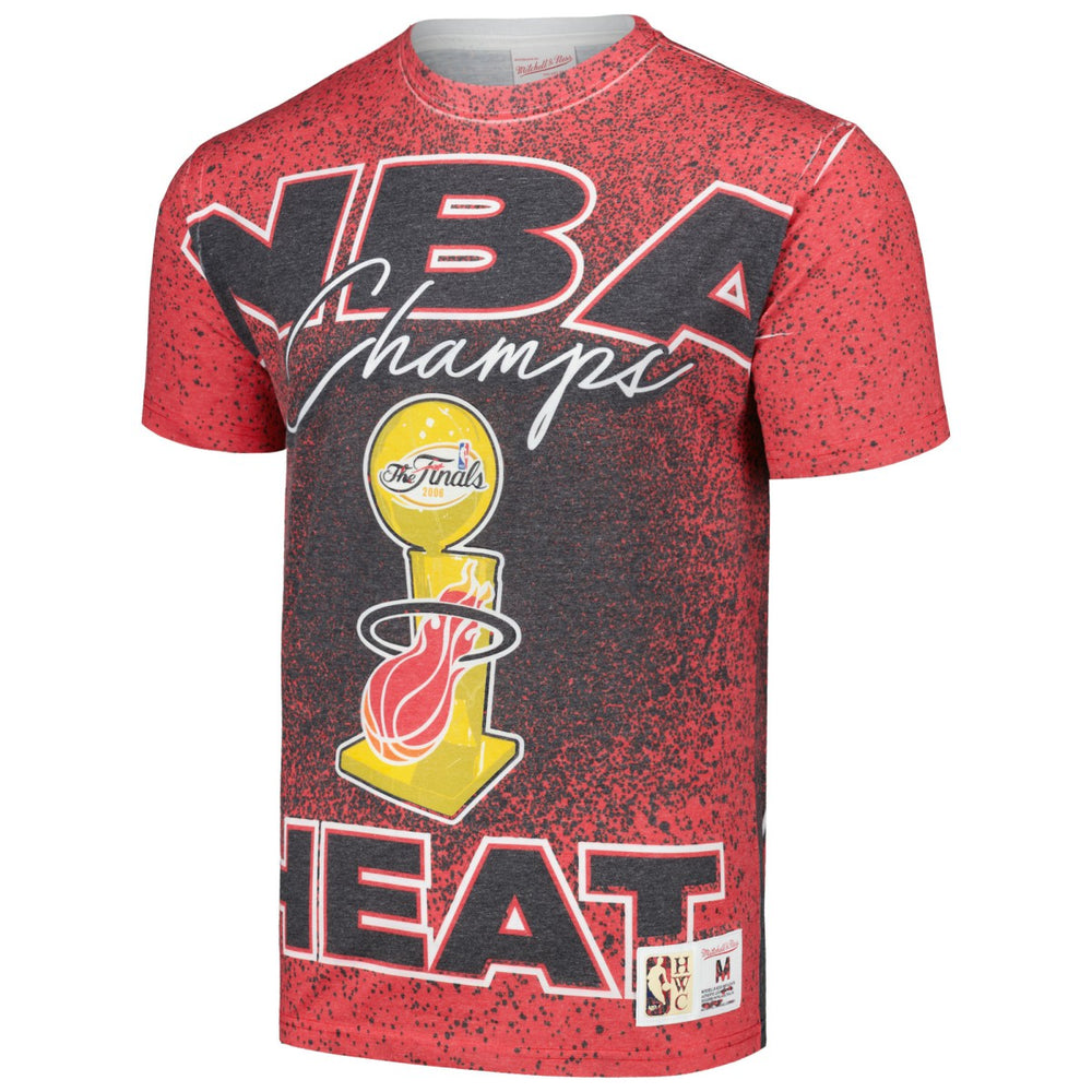 Miami Heat Hardwood Classics 2006 NBA Champions Champ City T-Shirt Red