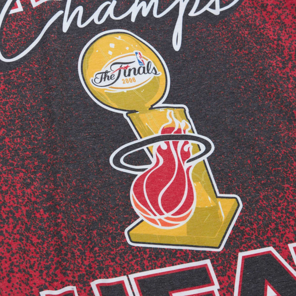 Miami Heat Hardwood Classics 2006 NBA Champions Champ City T-Shirt Red