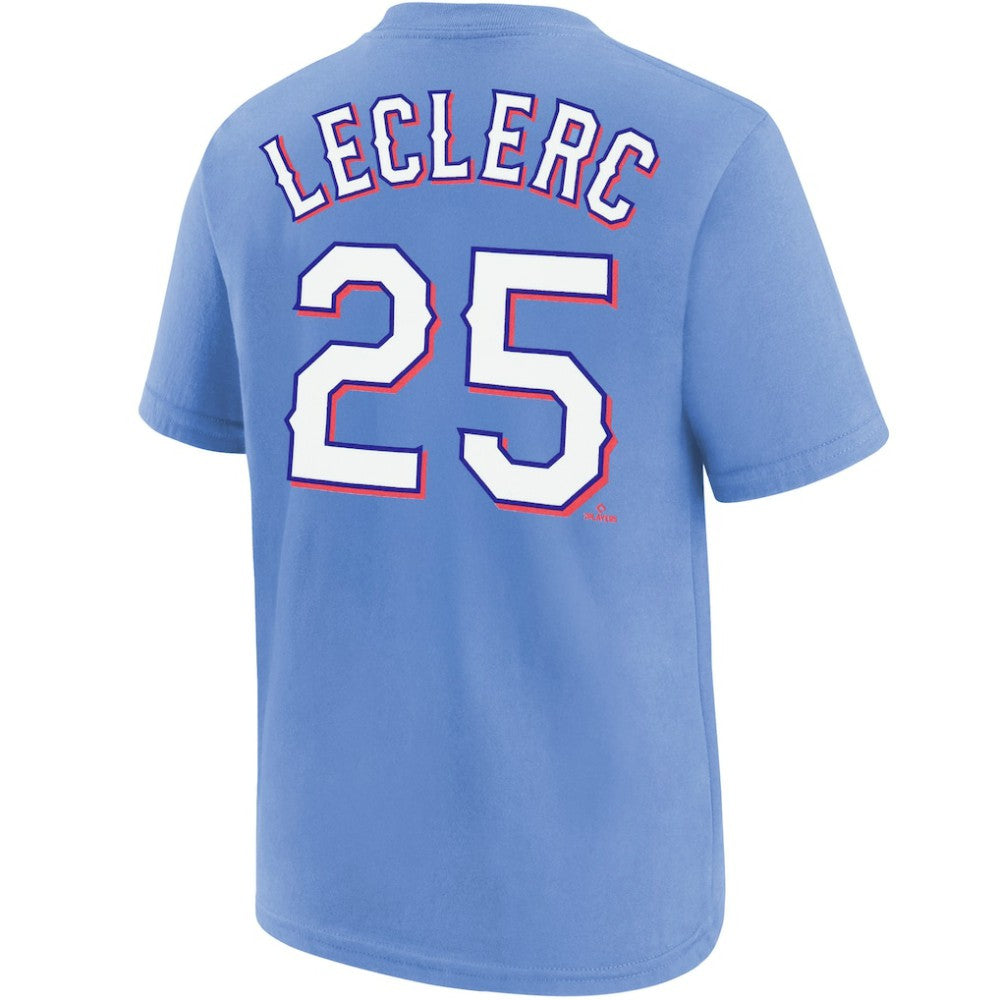 Jose Leclerc Texas Rangers Nike Youth Name & Number T-Shirt - Light Blue T-shirts