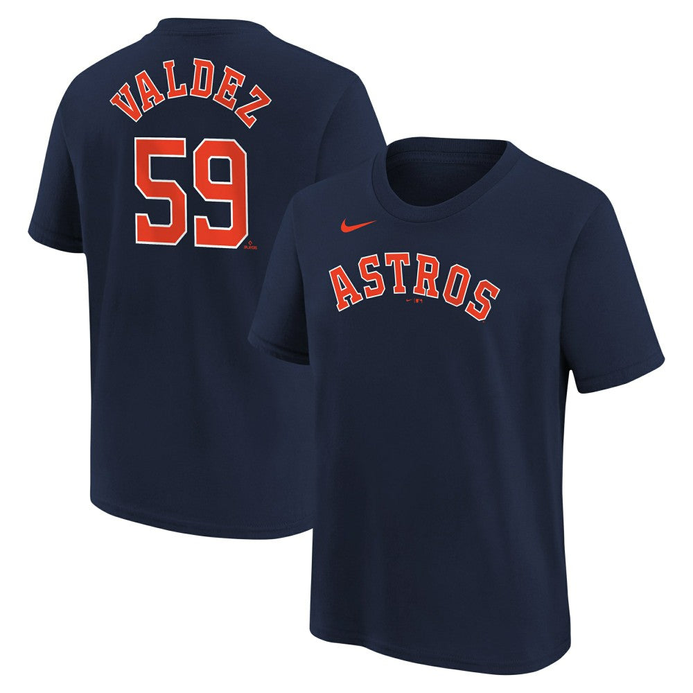 Framber Valdez Houston Astros Nike Youth Name & Number T-Shirt - Navy T-shirts
