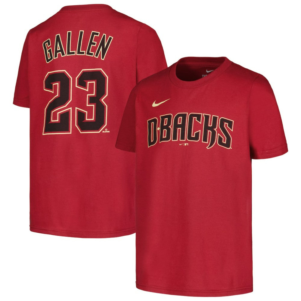 Zac Gallen Arizona Diamondbacks Nike Youth Name & Number T-Shirt - Red T-shirts
