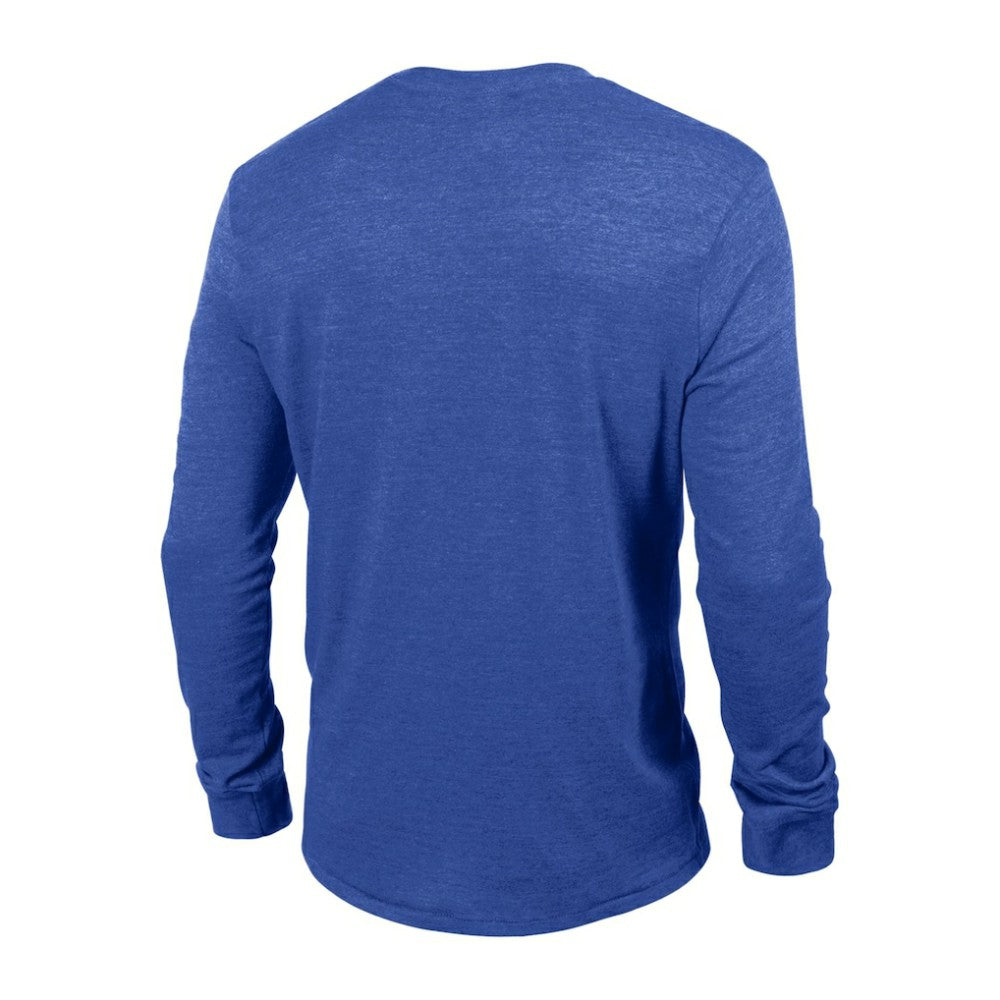 NHL St. Louis Blues Champion Multi-Logo Tri-Blend Long Sleeve T-Shirt - Heather Blue