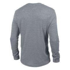 NHL Chicago Blackhawks Champion Tri-Blend Dual-Stripe Long Sleeve T-Shirt - Heather Gray