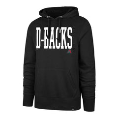 Arizona Diamondbacks '47 Dime Headline Pullover Hoodie - Black Hoodies