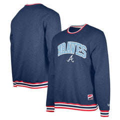 Atlanta Braves New Era Pullover Sweatshirt - Navy Pullover