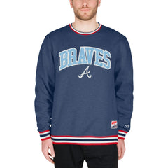 Atlanta Braves New Era Pullover Sweatshirt - Navy Pullover