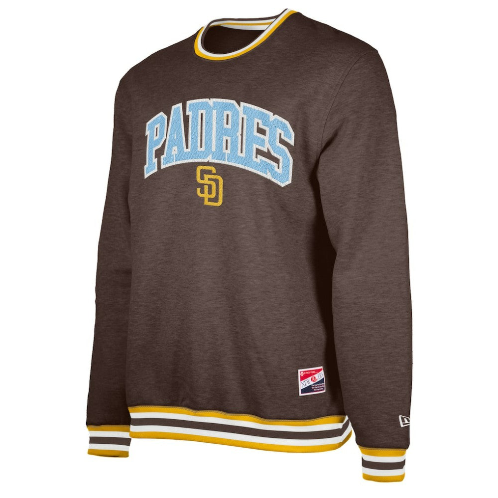 San Diego Padres New Era Pullover Sweatshirt - Brown Pullover