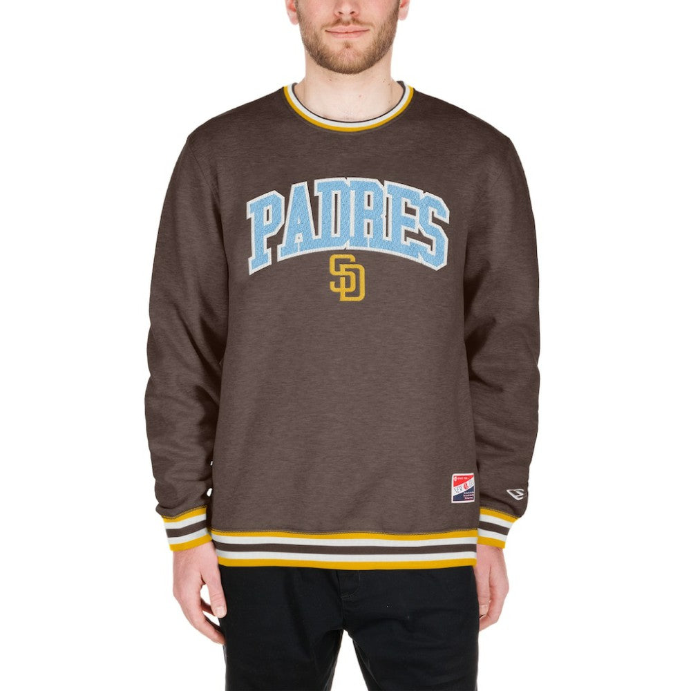San Diego Padres New Era Pullover Sweatshirt - Brown Pullover