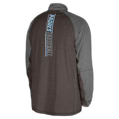 San Diego Padres New Era Father's Day Raglan Quarter-Zip Top - Brown Tops