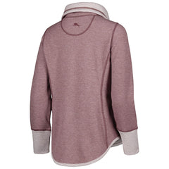 Washington Commanders Women's Sport Sun Fade Full-Zip Sweatshirt Burgundy