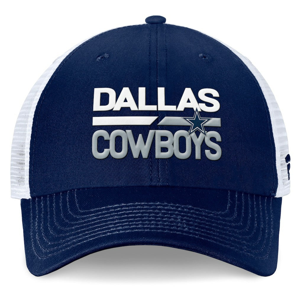Dallas Cowboys Fundamentals Trucker Adjustable Hat Navy/White