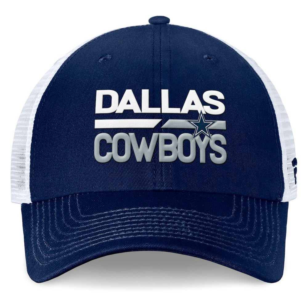Dallas Cowboys Fundamentals Trucker Adjustable Hat Navy/White