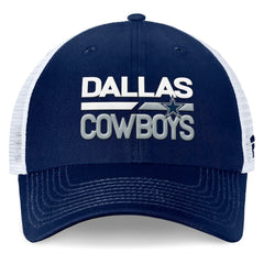 Dallas Cowboys Fundamentals Trucker Adjustable Hat Navy/White