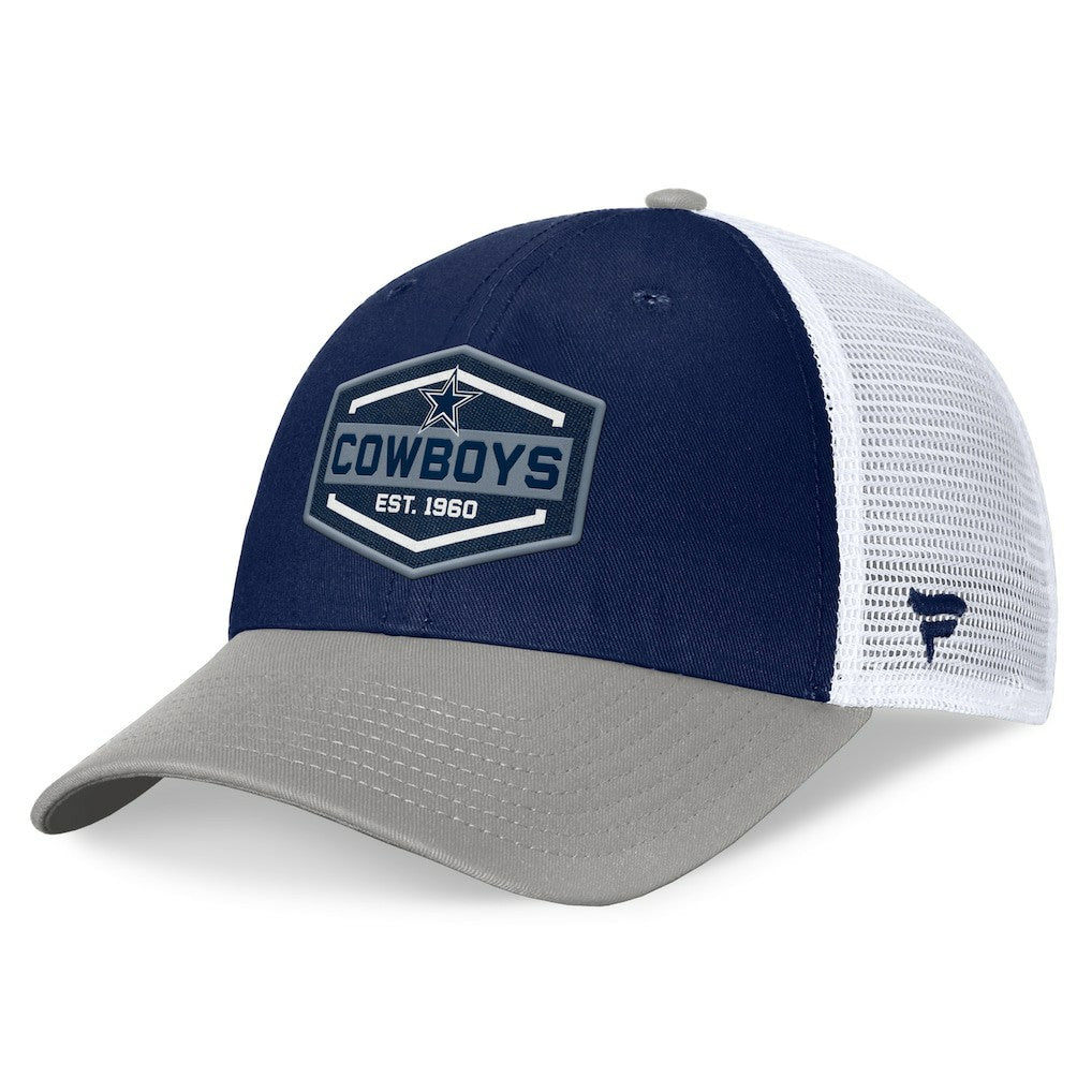 Dallas Cowboys Bench Trucker Adjustable Hat Navy/Gray