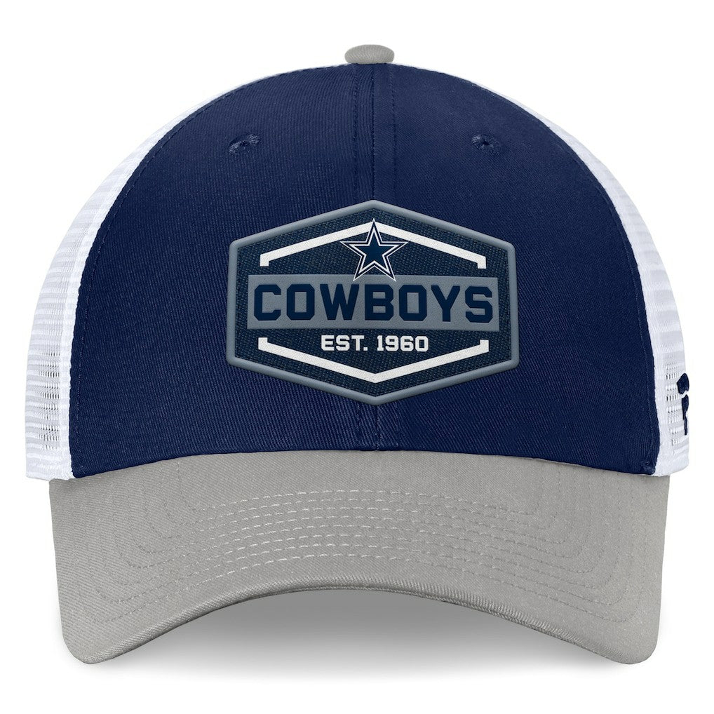 Dallas Cowboys Bench Trucker Adjustable Hat Navy/Gray