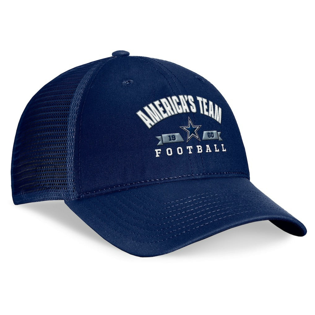 Dallas Cowboys Fundamentals Timeout Trucker Adjustable Hat Navy